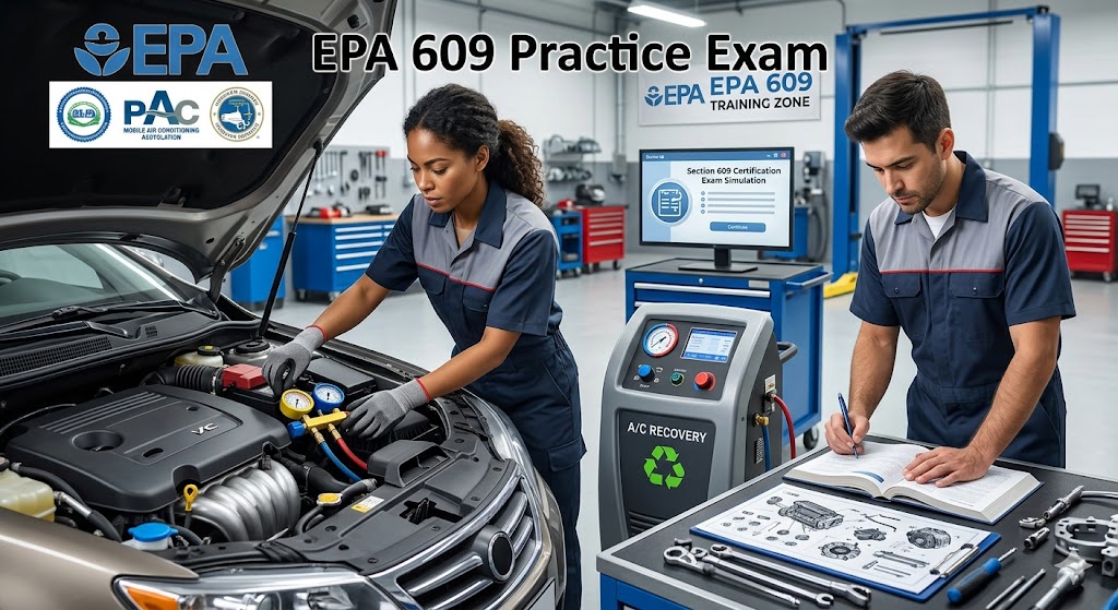 EPA 609 Technician Certification Practice Exam Banner
