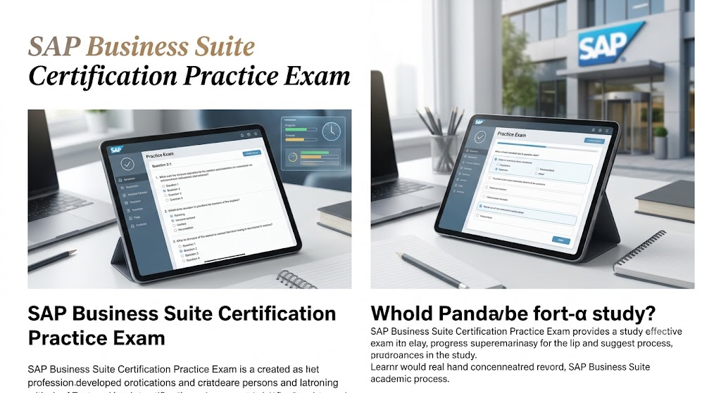 SAP Business Suite Certification Practice Exam Banner