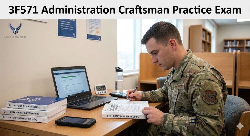 3F571 Administration Craftsman Practice Exam Banner
