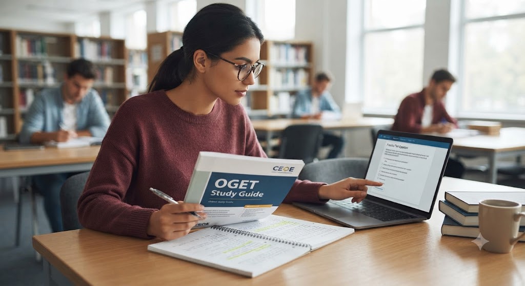 OGET Reading and Communication Skills Practice Test Question Answers Banner