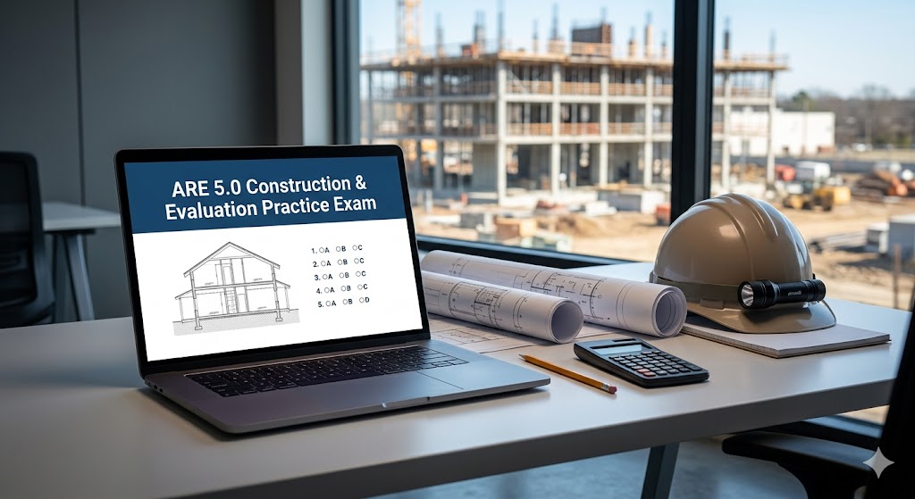 ARE 5.0 Construction & Evaluation Practice Exam Banner