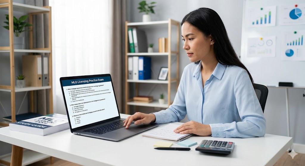 Mortgage Loan Originator (MLO) Licensing Practice Test Banner