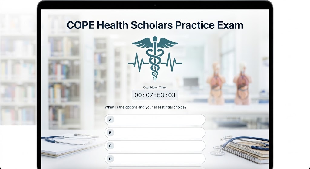 COPE Health Scholars Practice Test Banner