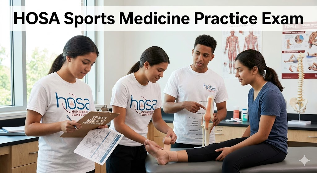 HOSA Sports Medicine Assessment Practice Test Banner