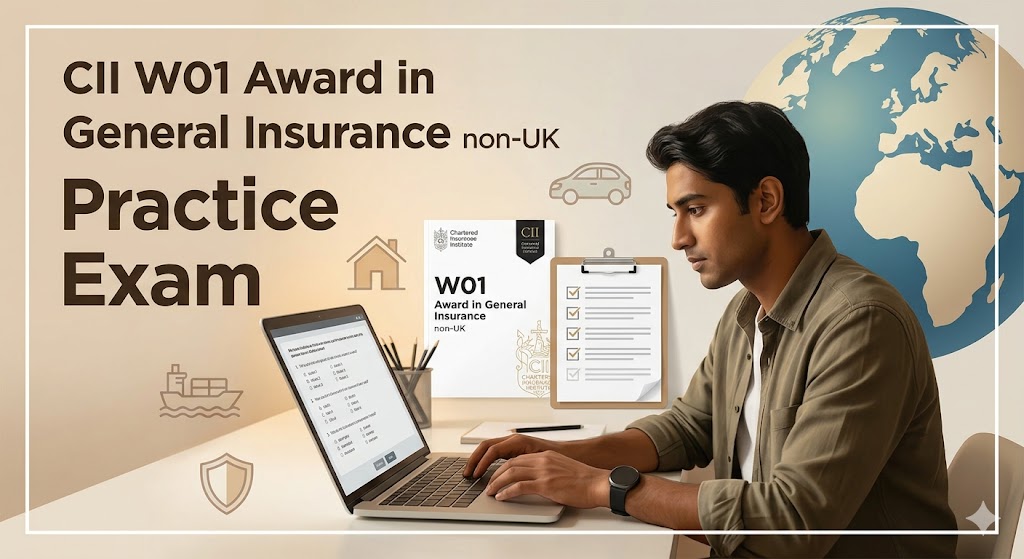 CII W01 Award in General Insurance non-UK Practice Exam Banner