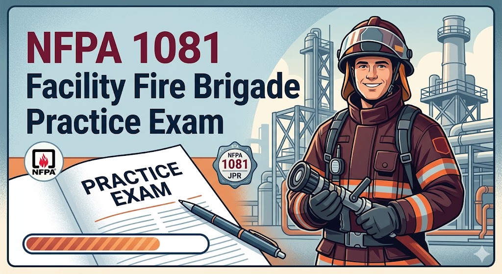NFPA 1081 Standard for Facility Fire Brigade Member Professional Qualifications Study Guide Banner