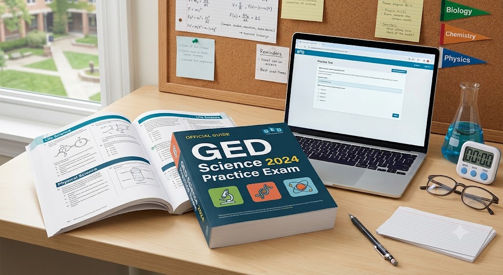 GED Science Practice Test 2024 2 OLD Banner