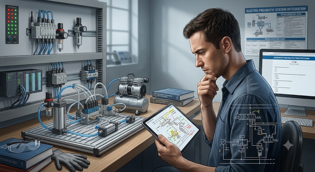 Advanced Pneumatics Practice Exam Banner