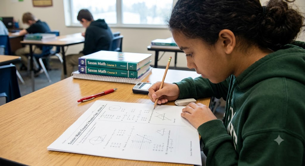 Saxon Math Course 3 Practice Test Banner