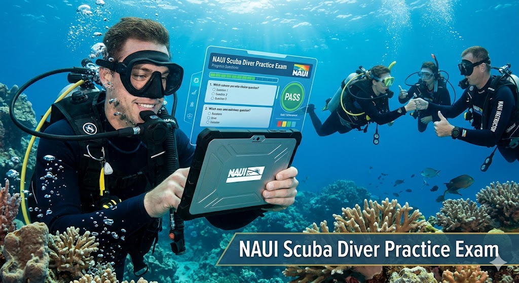 NAUI Scuba Diver Practice exam Banner