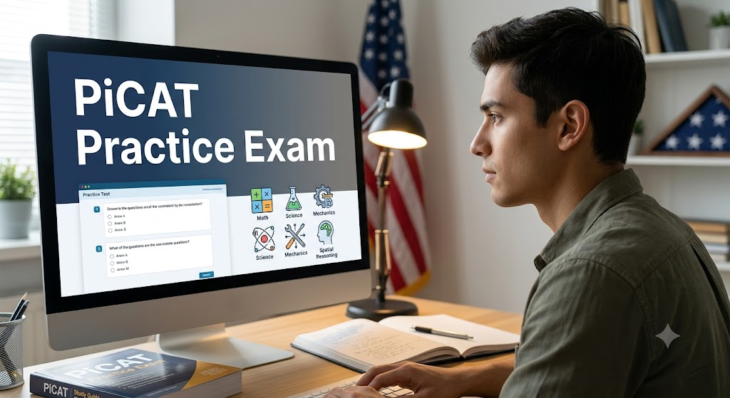 FREE PiCAT Practice Test 2026 Official Study Guide (PDF) Banner