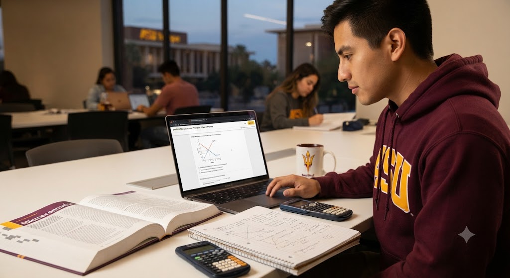 Arizona State University (ASU) ECN212 Microeconomic Principles Exam 1 Practice Banner