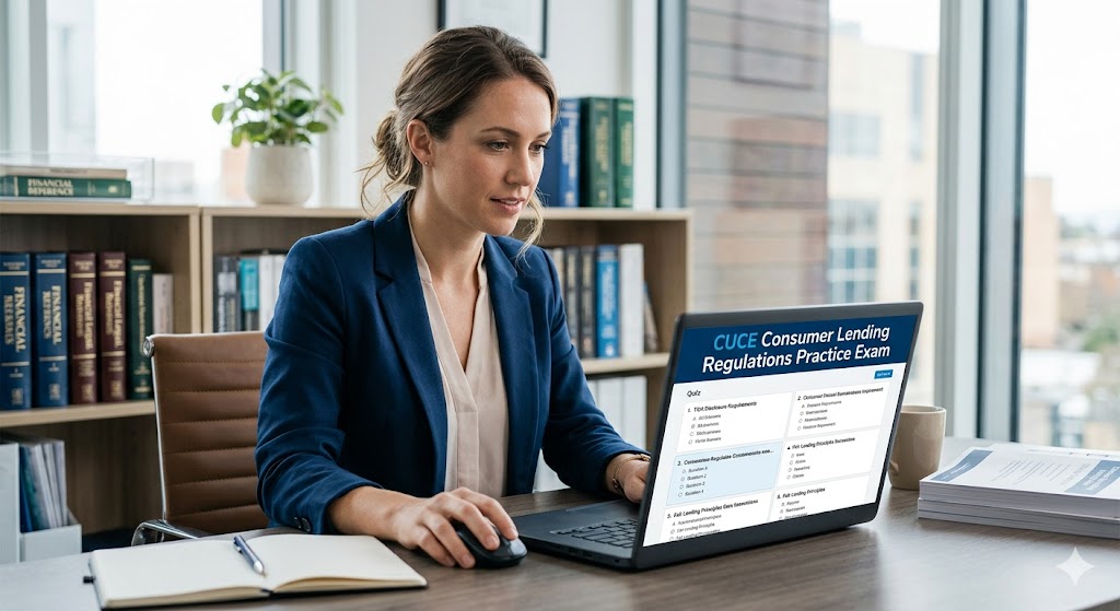 CUCE Consumer Lending Regulations Practice Exam Banner