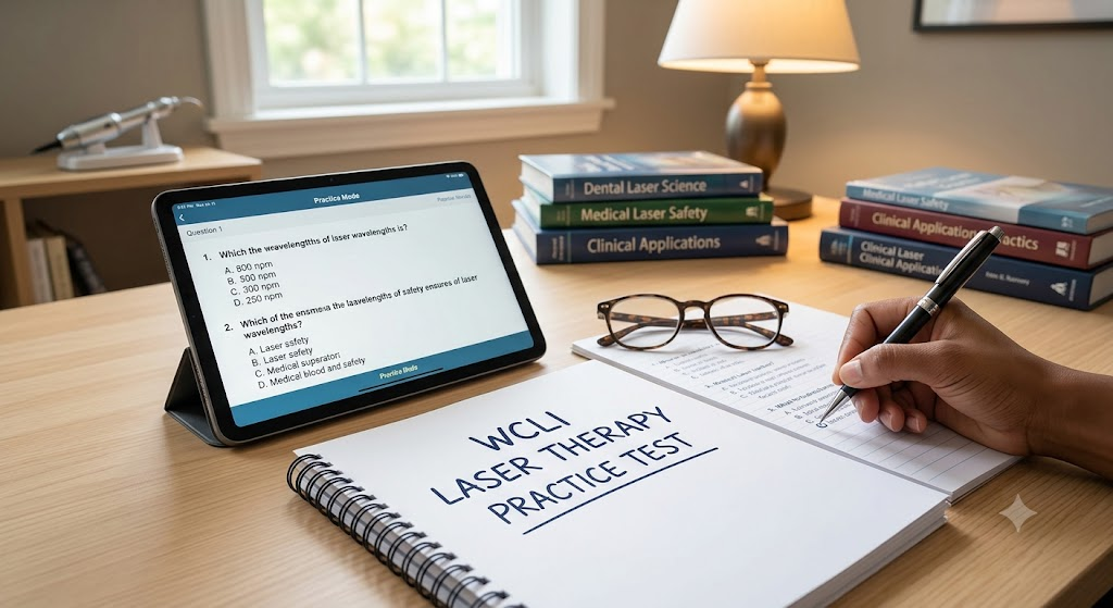 WCLI Laser Therapy Practice Test Banner