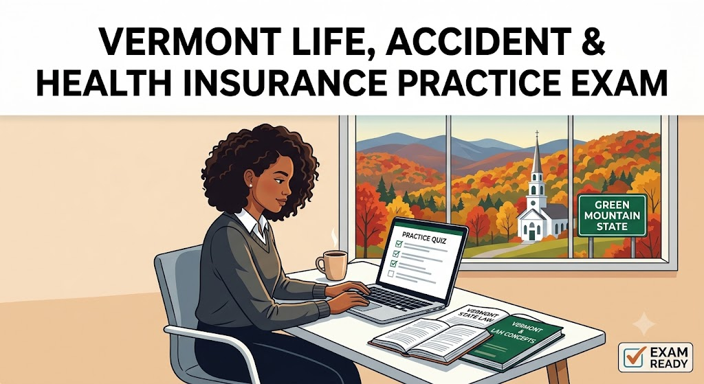 Vermont Life, Accident & Health (LAH) Insurance Practice Exam Banner