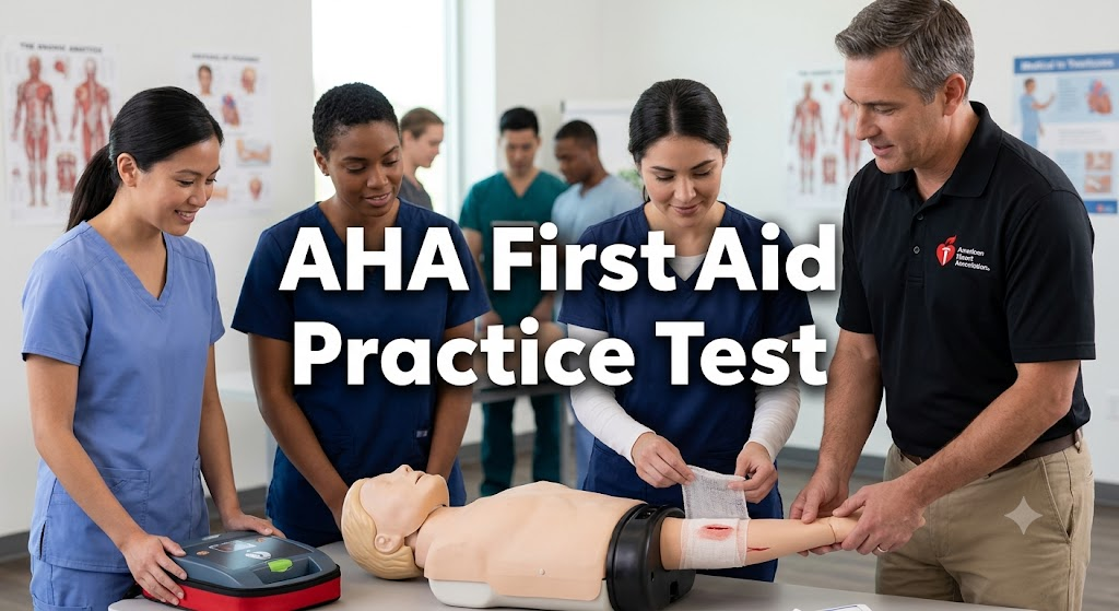 American Heart Association First Aid Practice Test Banner