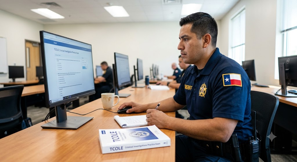 TCOLE Criminal Investigations Practice Exam Banner