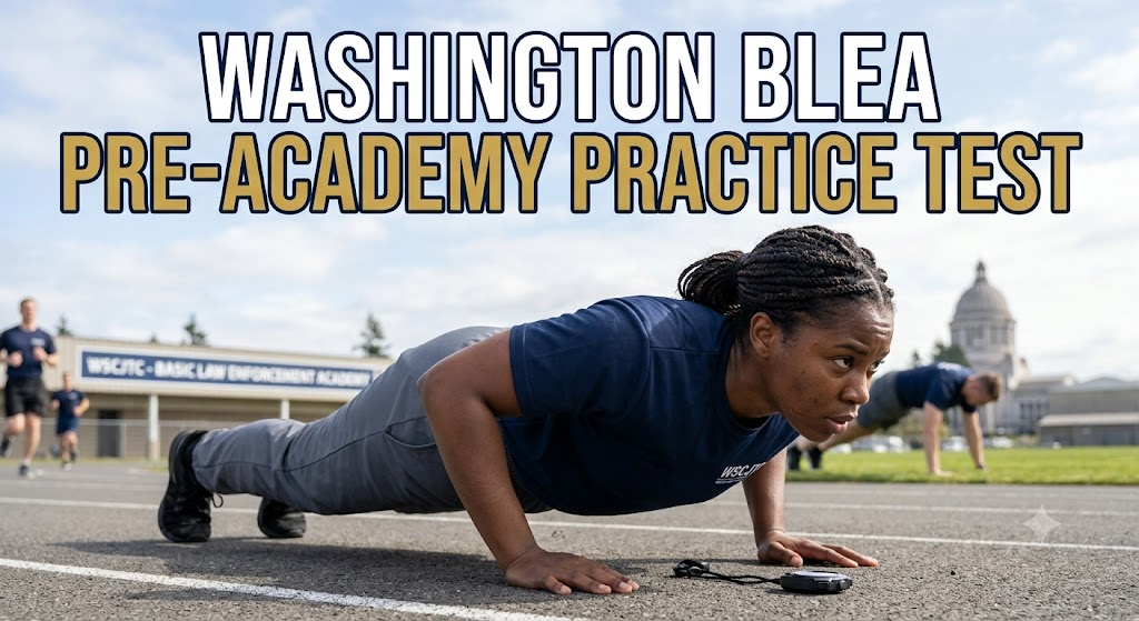 Washington Basic Law Enforcement Academy (BLEA) Pre-Academy Practice Test Banner
