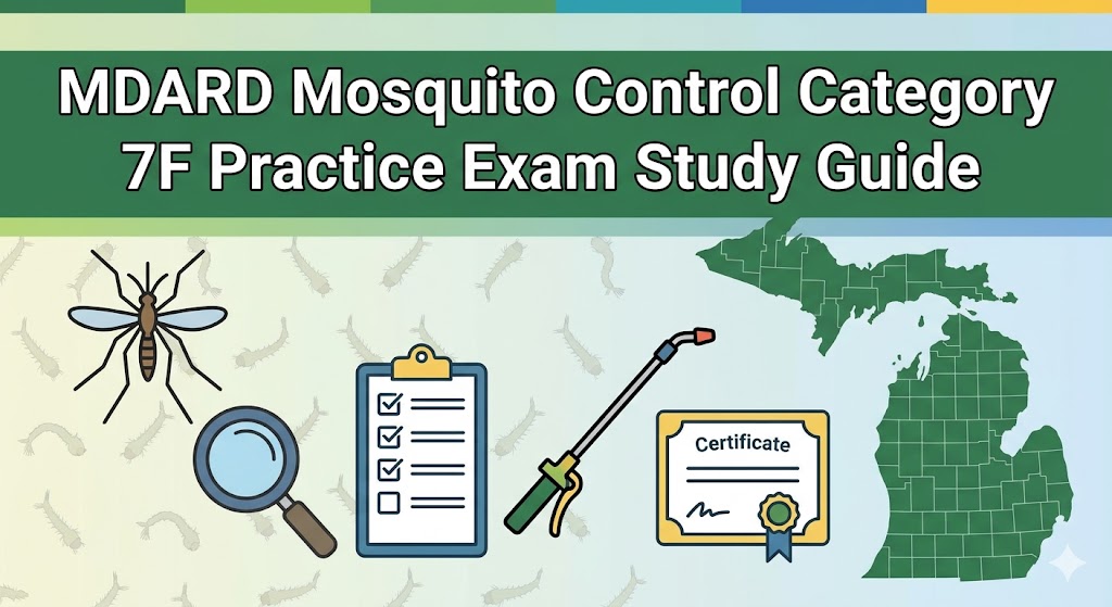 MDARD Mosquito Control (Categoy 7F) Practice Exam Banner