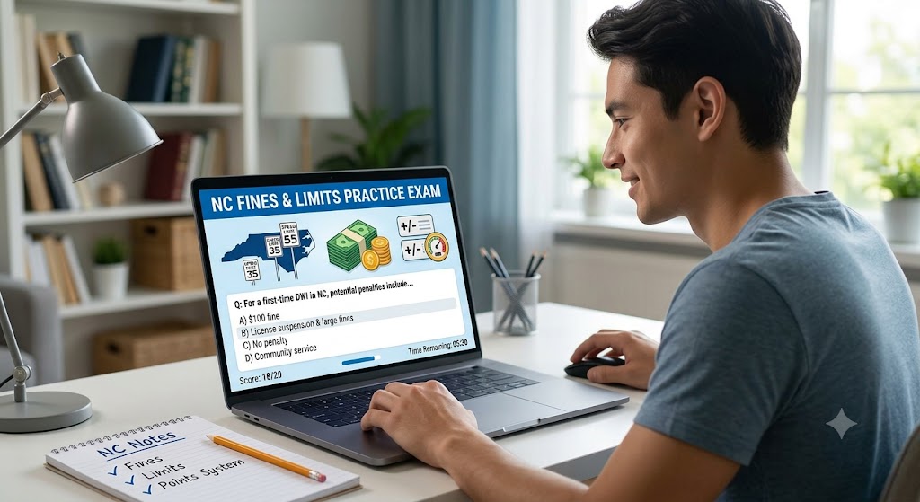 NC Fines and Limits Practice Exam Banner