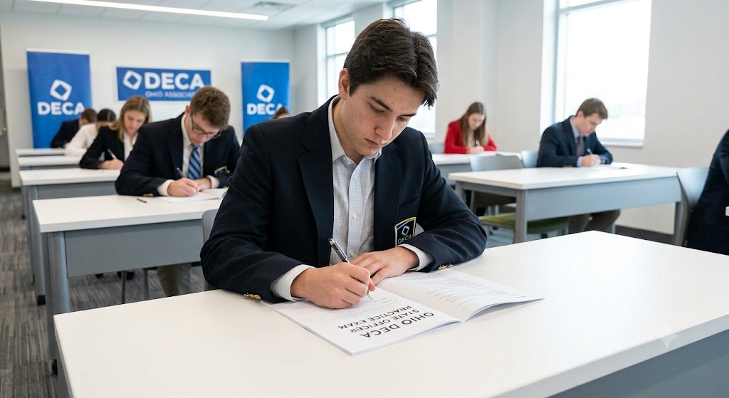 DECA State Officer Practice Exam Guide Banner