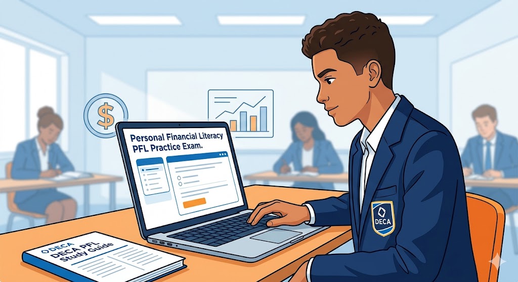 DECA Personal Financial Literacy (PFL) Practice Exam Banner