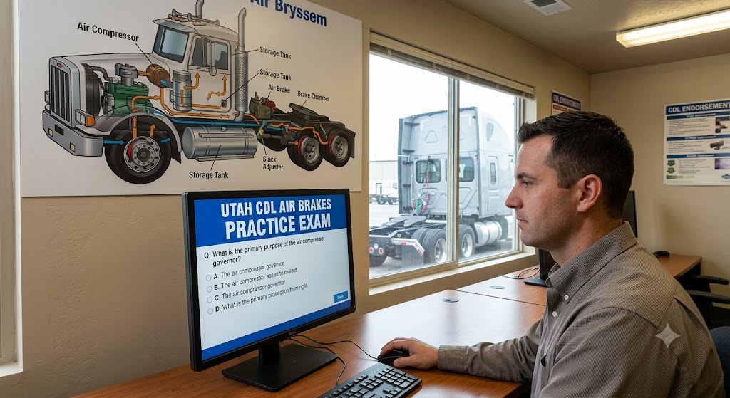 Utah CDL Air Brakes Practice Test Banner