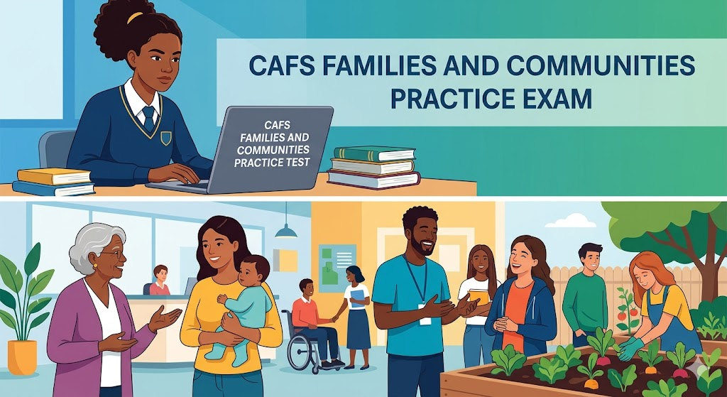 CAFS Families and Communities Practice Test Banner
