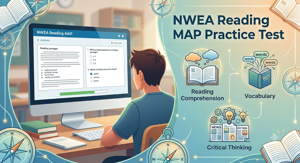 NWEA Reading MAP Practice Test Banner