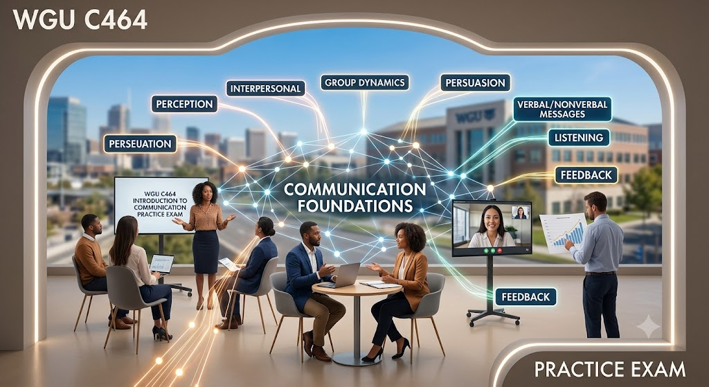 Western Governors University (WGU) C464 Introduction to Communication Practice Exam Banner