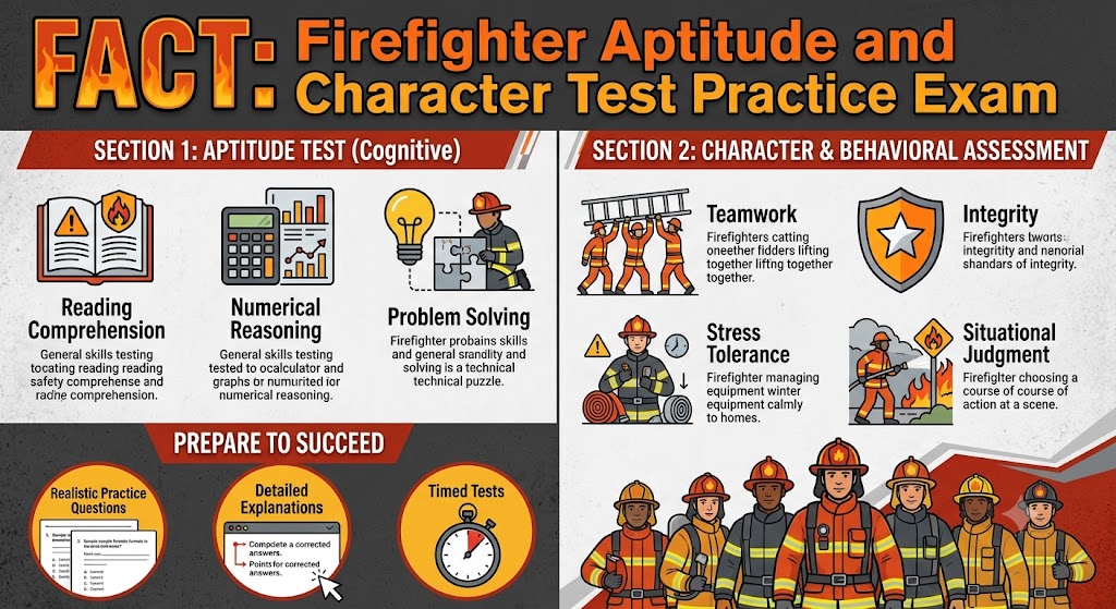 Firefighter Aptitude and Character Test (FACT) Practice Test Banner