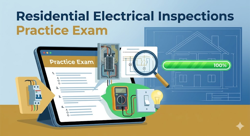 How to Perform Residential Electrical Inspections Course Practice Test Banner