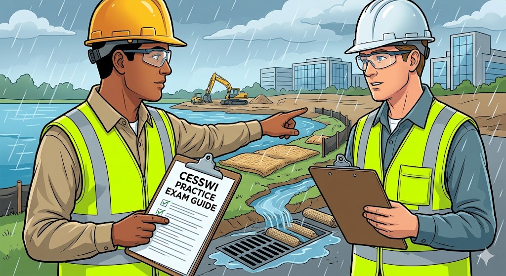 Certified Erosion, Sediment, & StormWater Inspectors (CESSWI) Practice Test Banner