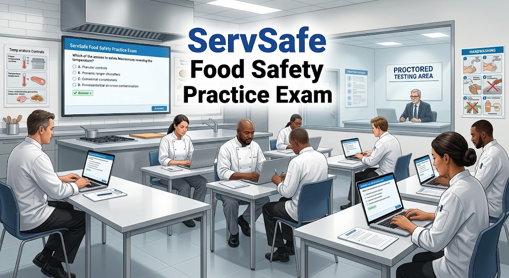 ServSafe Practice Test 1 (40 Question Answers Quiz) OLD Banner