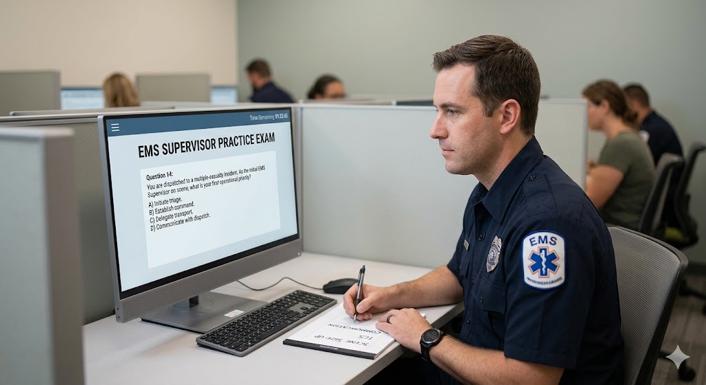 EMS Supervisor Practice Exam Banner