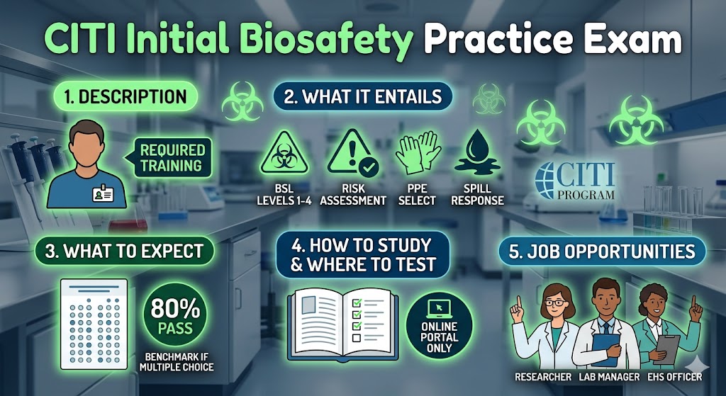 CITI Initial Biosafety Practice Test Banner