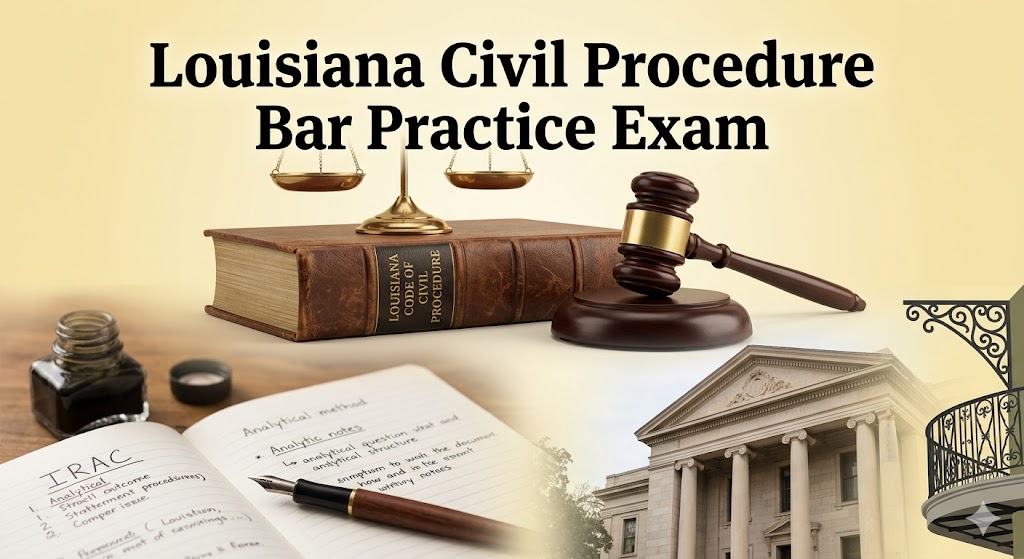 Louisiana Civil Procedure Bar Practice Exam Banner