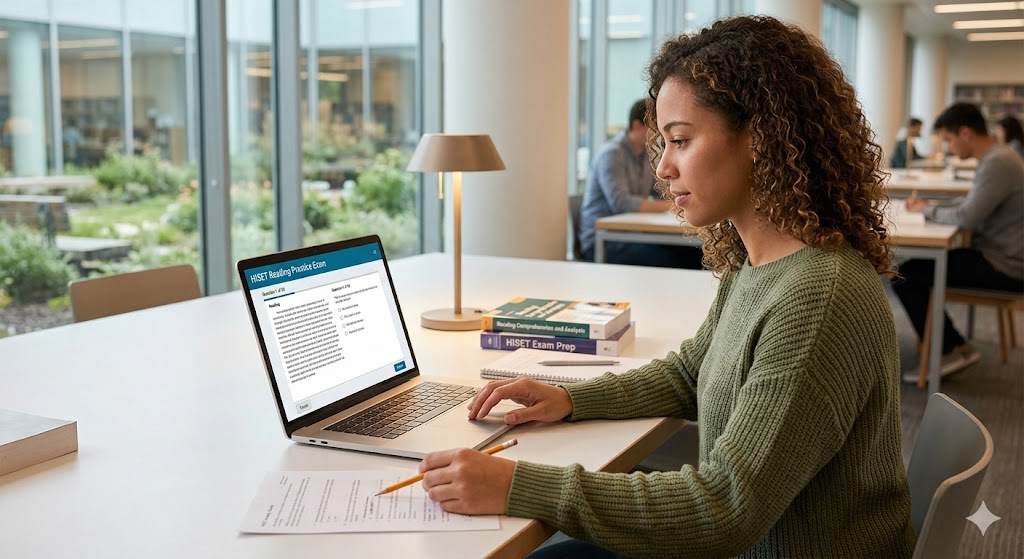 HiSET Reading Practice Test Banner