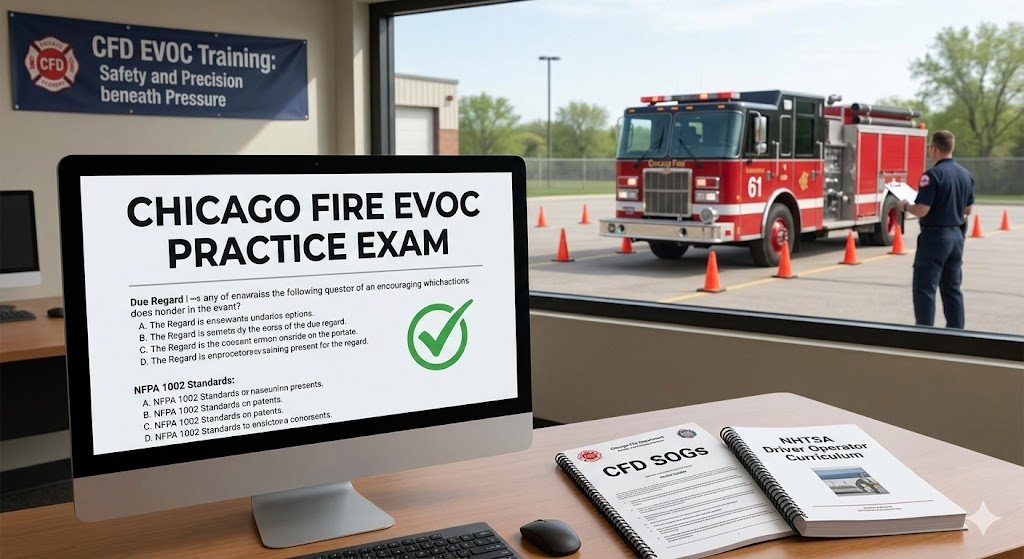 Chicago Fire EVOC Practice Exam Banner