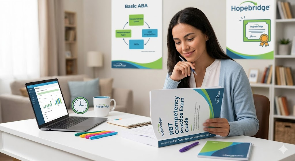 Hopebridge Registered Behavior Technician (RBT) Competency Practice Exam Banner