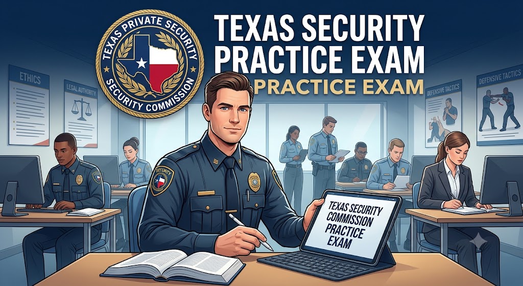 Texas Security Commission Practice Exam Banner