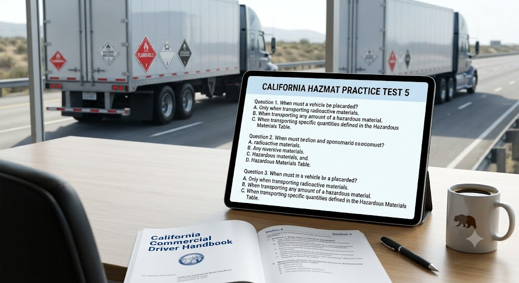 California Hazmat Practice Test 5 Banner