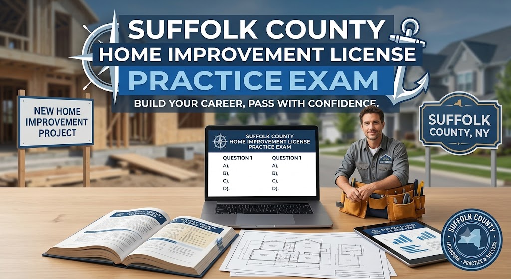Suffolk County Home Improvement License Practice Exam Banner