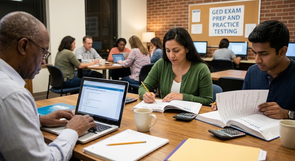 GED Practice Test & Exam Prep Banner