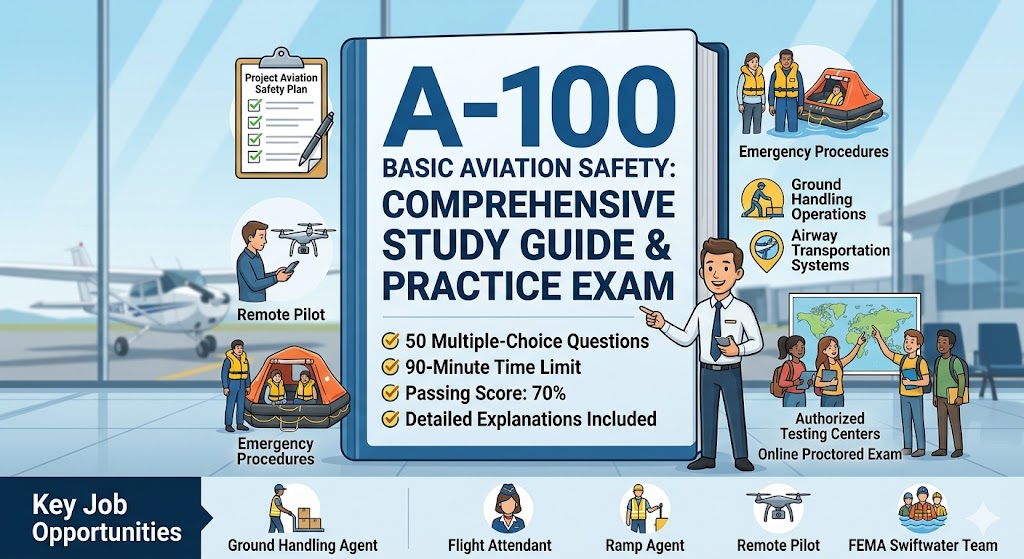 A-100 Basic Aviation Safety Practice Exam Banner