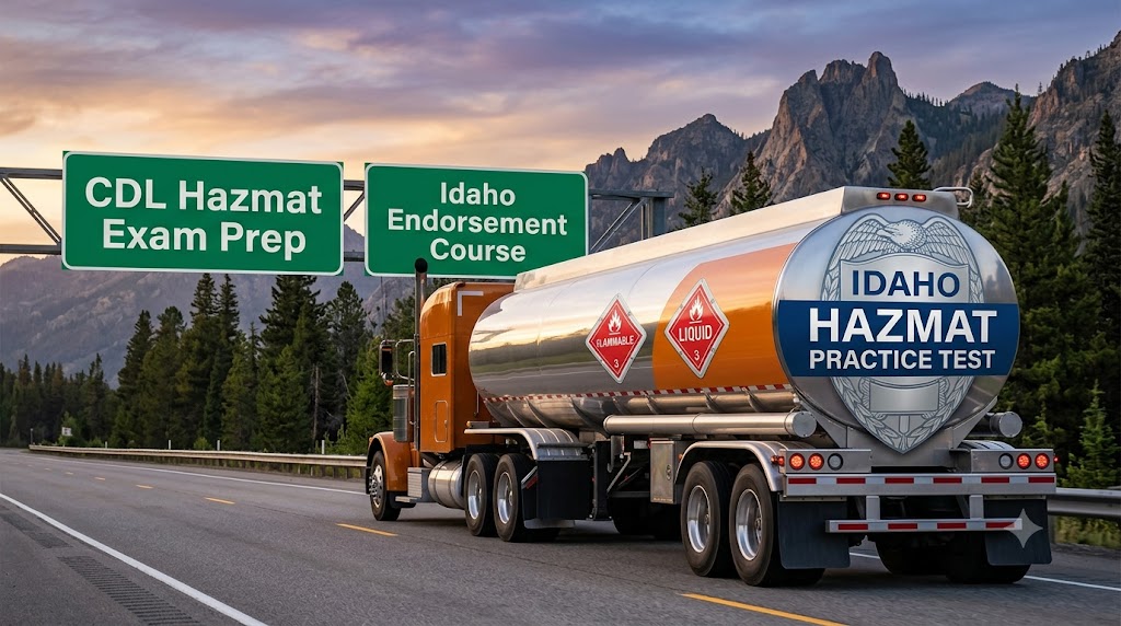 Idaho CDL Hazmat Practice Test Banner