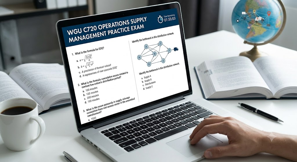 Western Governors University (WGU) MGMT4100 C720 Operations and Supply Chain Management Practice Exam Banner