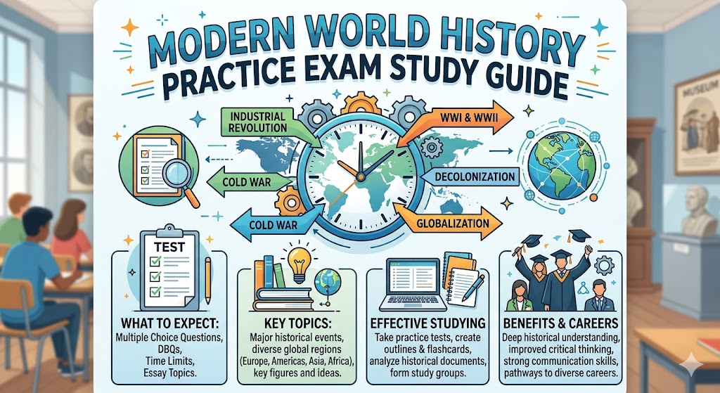 Modern World History Practice Test Banner
