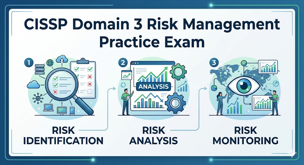 CISSP Domain 3 – Risk Identification, Monitoring, and Analysis Practice Test Banner