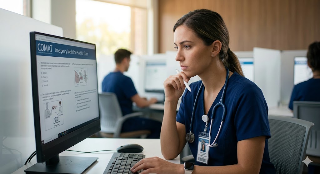 COMAT Emergency Medicine Practice Test Banner